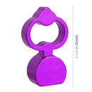 4 PCS Heart-shaped Gas Cap Mouthpiece Cover Tire Cap Car Tire Valve Caps (Purple)