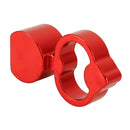 4 PCS Heart-shaped Gas Cap Mouthpiece Cover Tire Cap Car Tire Valve Caps (Red)