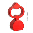 4 PCS Heart-shaped Gas Cap Mouthpiece Cover Tire Cap Car Tire Valve Caps (Red)