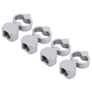 4 PCS Heart-shaped Gas Cap Mouthpiece Cover Tire Cap Car Tire Valve Caps (Silver)