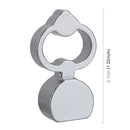 4 PCS Heart-shaped Gas Cap Mouthpiece Cover Tire Cap Car Tire Valve Caps (Silver)