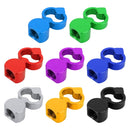 4 PCS Heart-shaped Gas Cap Mouthpiece Cover Tire Cap Car Tire Valve Caps (Silver)