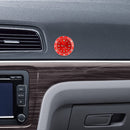 Car Paste Clock Car Luminous Watch(Red)
