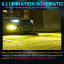2 PCS H1 DC12V-24V / 12W / 3000K / 800LM 12LEDs SMD-3030 Car LED Fog Light (Yellow Light)