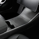 Car Central Control Panel Film Scratch-proof PVC Decorative Sticker for Tesla Model 3 before 2021(Carbon Fiber Black)