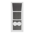 Car Central Control Panel Film Scratch-proof PVC Decorative Sticker for Tesla Model 3 before 2021(Matte Black)
