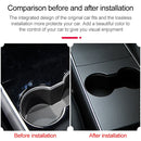 Car Central Control Panel Film Scratch-proof PVC Decorative Sticker for Tesla Model 3 before 2021(Matte Black)