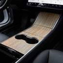 Car Central Control Panel Film Scratch-proof PVC Decorative Sticker for Tesla Model 3 before 2021(Wood)