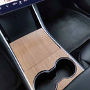 Car Central Control Panel Film Scratch-proof PVC Decorative Sticker for Tesla Model 3 before 2021(Brown)