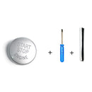 Car Engine Start Key Push Button Cover for BMW E90 Chassis (Silver)