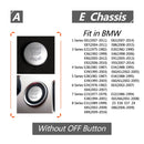 Car Engine Start Key Push Button Cover for BMW E90 Chassis (Silver)