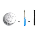 Car Engine Start Key Push Button Cover for BMW G / F Chassis, without Start and Stop (Silver)