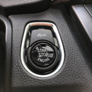 Car Engine Start Key Push Button Cover for BMW G / F Chassis, with Start and Stop (Black)