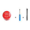 Car Engine Start Key Push Button Cover for BMW G / F Chassis, with Start and Stop (Red)