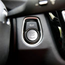 Car Engine Start Key Push Button Cover for BMW G / F Chassis, with Start and Stop (Silver)