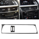 2 in 1 Car Carbon Fiber Air Conditioning Air Outlet Frame Decorative Sticker for Audi A4 B8 2009-2016 / A5 2008-2017 / Q5 2009-2017&