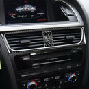 2 in 1 Car Carbon Fiber Air Conditioning Air Outlet Frame Decorative Sticker for Audi A4 B8 2009-2016 / A5 2008-2017 / Q5 2009-2017&