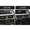 2 in 1 Car Carbon Fiber Air Conditioning Air Outlet Frame Decorative Sticker for Audi A4 B8 2009-2016 / A5 2008-2017 / Q5 2009-2017&