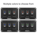 Jtron 12V 30A Fog Light Switch Panel with LED Indicator for Car RV Marine (Colour)