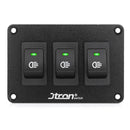 Jtron 12V 30A Fog Light Switch Panel with LED Indicator for Car RV Marine (Green)