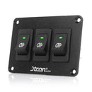 Jtron 12V 30A Fog Light Switch Panel with LED Indicator for Car RV Marine (Green)