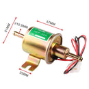 HEP-02A Universal Car 12V Fuel Pump Inline Low Pressure Electric Fuel Pump (Gold)