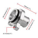 Car Water Hose Joint Pipe Adaptor with Clamps for BMW 335i, Size: 28mm