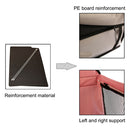 Nonslip Folding Oxford Cloth Car Vice Driving Seat Cover Pet Cat Dog Cushion Mat, Size: 40 x 30 x 25cm(Beige)