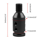 Car Threaded Shifter Gear Shift Knob Adapter 12 x 1.25 (Black)
