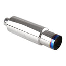 Universal Car / Motorcycles Styling Stainless Steel Exhaust Pipe Spitfire Blue Light Decoration Flaming Muffler Tail Muffler Tip Pipe