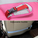 Car Safety Seat Protective Pad with Clip Back Abdominal Belt for Pregnant Woman (Sky Blue)