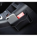 Paste Car Storage Bag Car Seat Quilting Storage Bag Instrument Panel Hanging Bag (Black)
