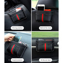 Paste Car Storage Bag Car Seat Quilting Storage Bag Instrument Panel Hanging Bag (Coffee)