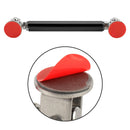 2 PCS Car Modification Adhesive Surrounded Rod Lever Front and Rear Bars Fixed Front Lip Back Shovel, Length: 7.5cm(Black)