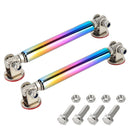 2 PCS Car Modification Adhesive Surrounded Rod Lever Front and Rear Bars Fixed Front Lip Back Shovel, Length: 7.5cm(Colour)