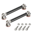 2 PCS Car Modification Adhesive Surrounded Rod Lever Front and Rear Bars Fixed Front Lip Back Shovel, Length: 7.5cm(Carbon Fiber Black)