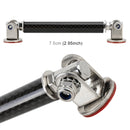 2 PCS Car Modification Adhesive Surrounded Rod Lever Front and Rear Bars Fixed Front Lip Back Shovel, Length: 7.5cm(Carbon Fiber Black)