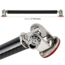 2 PCS Car Modification Adhesive Surrounded Rod Lever Front and Rear Bars Fixed Front Lip Back Shovel, Length: 20cm(Carbon Fiber Black)