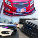 2 PCS Car Modification Adhesive Surrounded Rod Lever Front and Rear Bars Fixed Front Lip Back Shovel, Length: 20cm(Carbon Fiber Black)