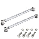 2 PCS Car Modification Adhesive Surrounded Rod Lever Front and Rear Bars Fixed Front Lip Back Shovel, Length: 20cm(Silver)