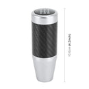 Universal Car Carbon Fiber Pattern Gear Head Gear Shift Knob (Silver)