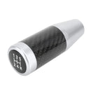 Universal Car Carbon Fiber Pattern Gear Head Gear Shift Knob (Silver)