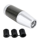 Universal Car Carbon Fiber Pattern Gear Head Gear Shift Knob (Silver)