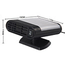 Car Heater Hot Cool Fan Windscreen Window Demister Defroster DC 12V, Purification Version (Grey)
