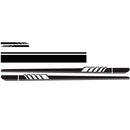 5 in 1 Car Styling Stripe Hood PVC Sticker Auto Decorative Sticker (Black)