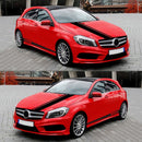 5 in 1 Car Styling Stripe Hood PVC Sticker Auto Decorative Sticker (Black)