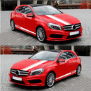 5 in 1 Car Styling Stripe Hood PVC Sticker Auto Decorative Sticker (White)