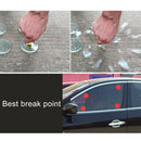 2 in 1 Mini Car Safety Rescue Hammer Life Saving Escape Emergency Hammer Seat Belt Cutter Window Glass Breaker (Red)