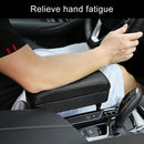Universal Car PU Leather Wrapped Armrest Box Cushion Car Armrest Box Mat with Storage Box (Black White)