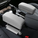 Universal Car PU Leather Wrapped Armrest Box Cushion Car Armrest Box Mat with Storage Box (Grey)